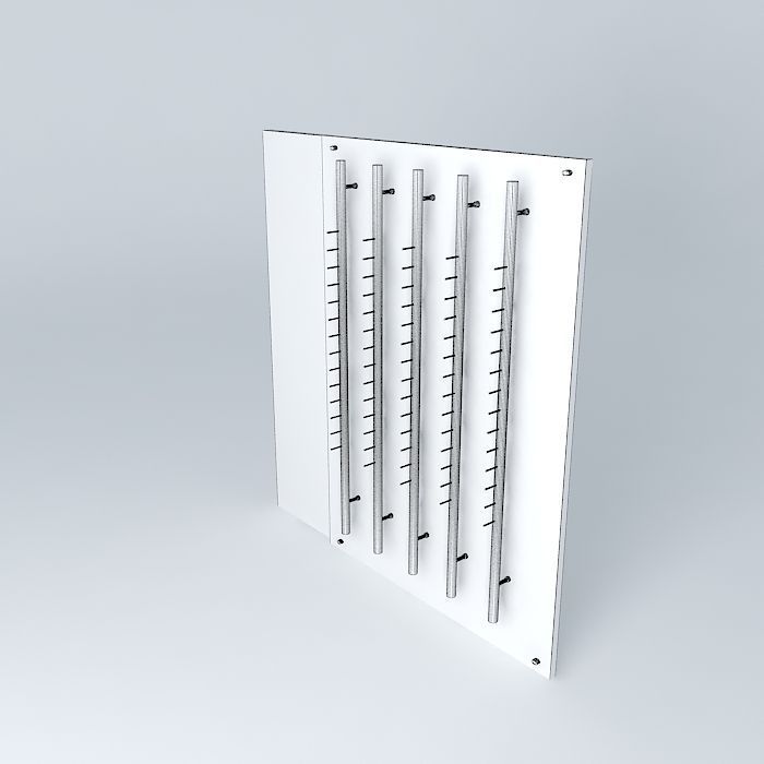 Exhibitors in acrylic parde Free 3D model_3