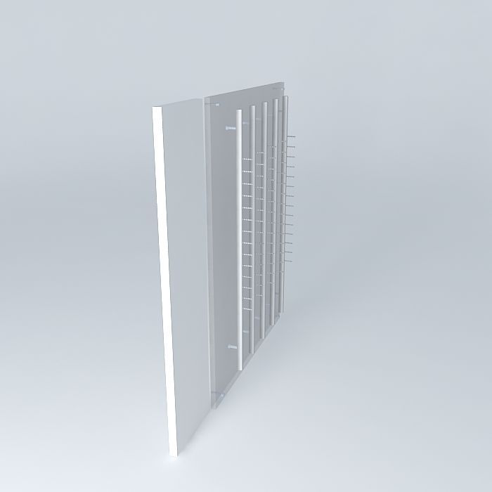 Exhibitors in acrylic parde Free 3D model_1