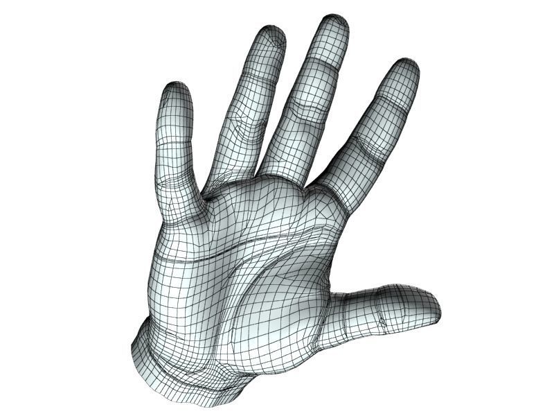 Outstretched hand 3D model_30