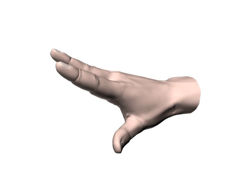 Outstretched hand 3D model_24