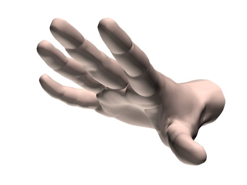 Outstretched hand 3D model_21