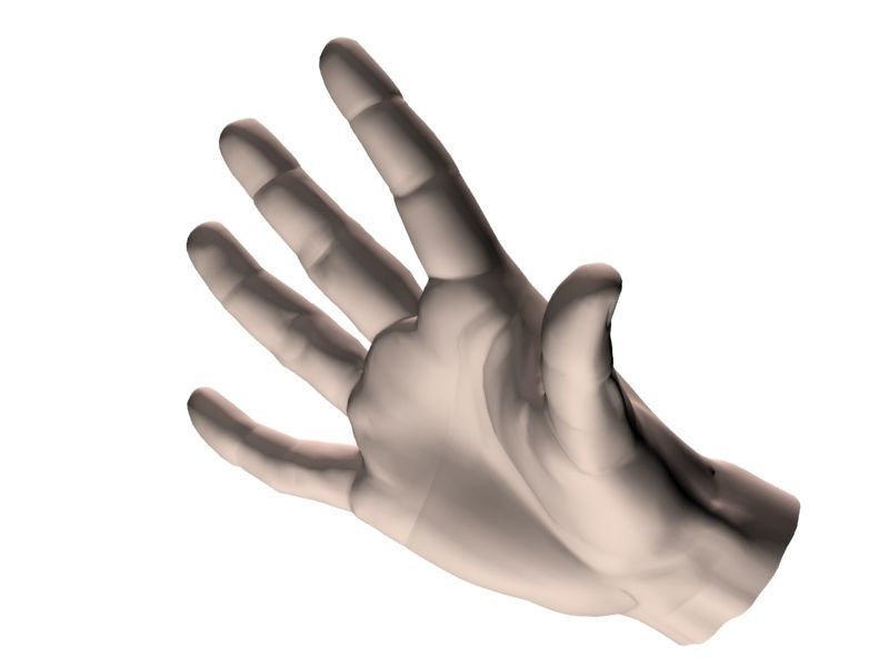Outstretched hand 3D model_22