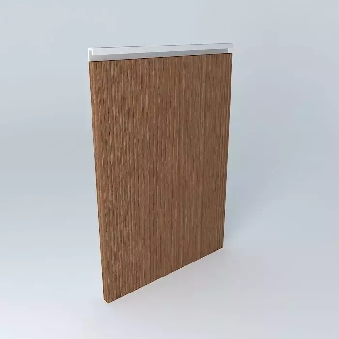 Door w aluminum profile Free 3D model_0