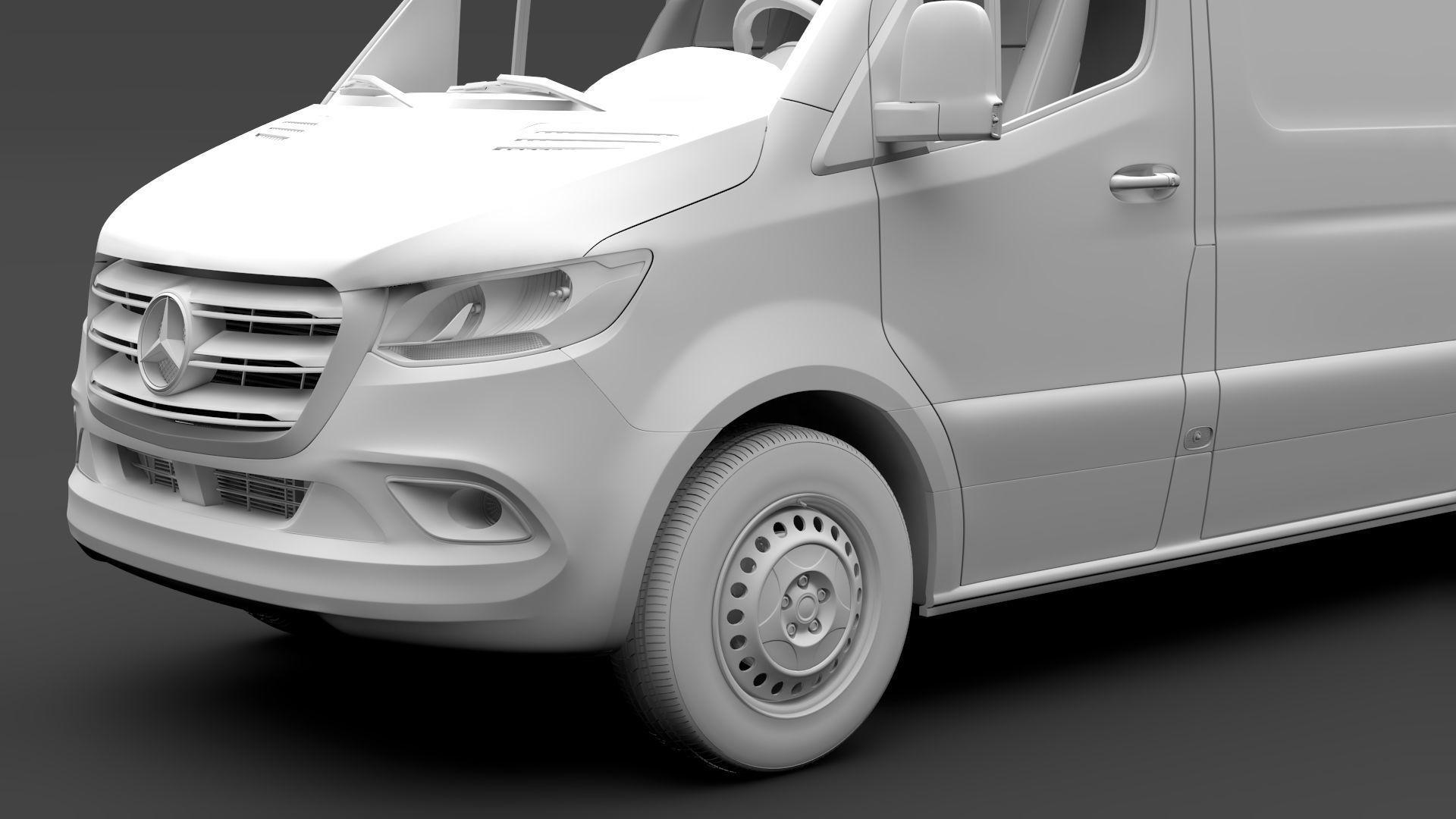 Mercedes Benz Sprinter Panel Van L2H2 RWD 2020 3D model_11