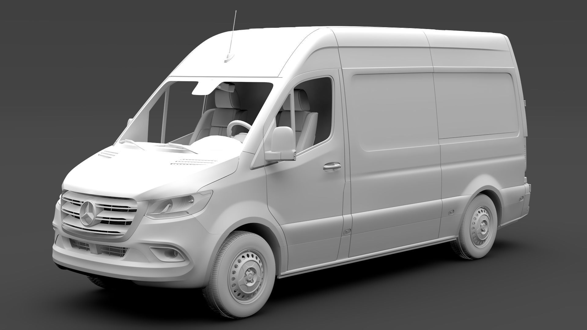 Mercedes Benz Sprinter Panel Van L2H2 RWD 2020 3D model_13