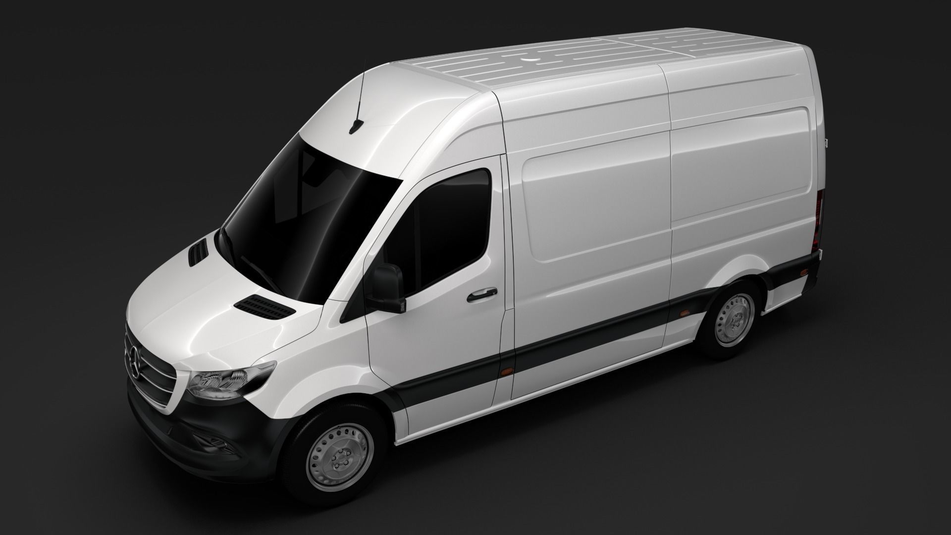 Mercedes Benz Sprinter Panel Van L2H2 RWD 2020 3D model_2