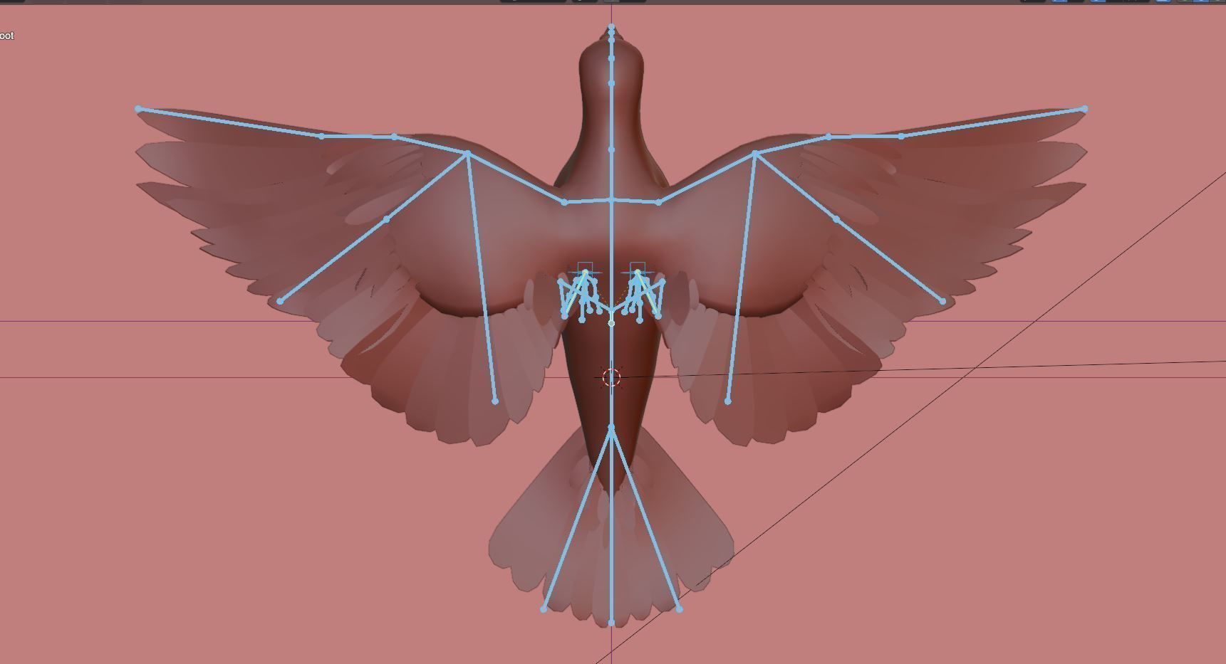 Pigeon - Medium Detail Animated  Low-poly 3D model_6