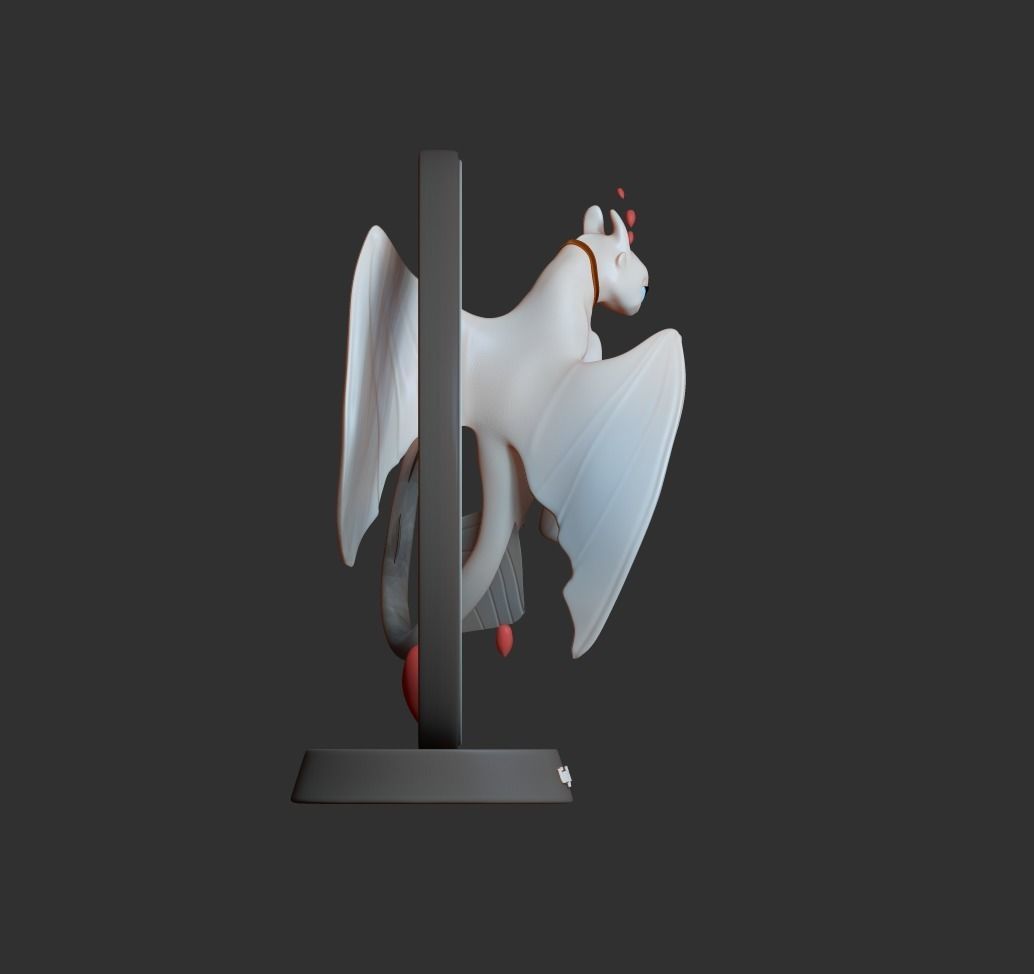 Light Fury Dragon 3D print model_9