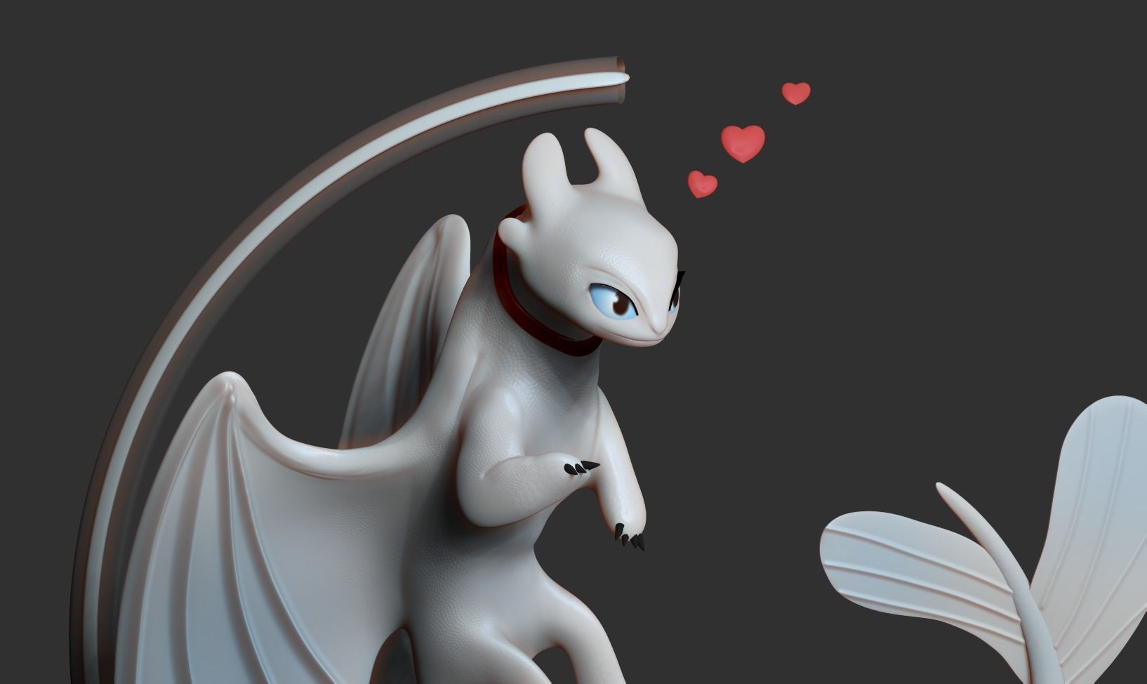 Light Fury Dragon 3D print model_14