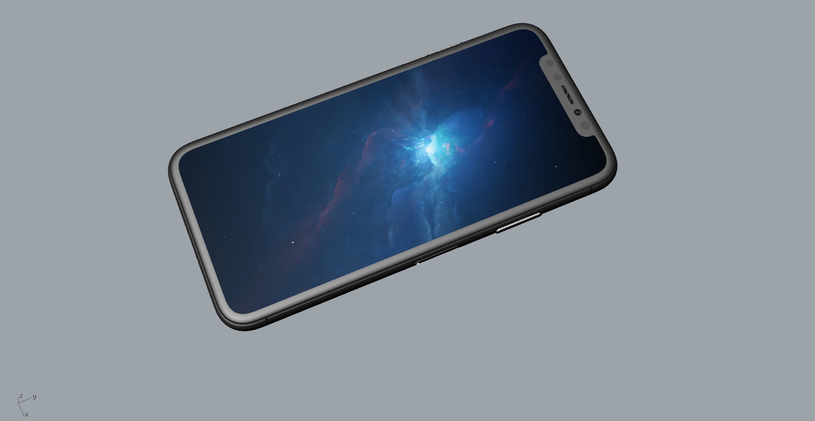 Realistic iphone X xr 3D print model_11