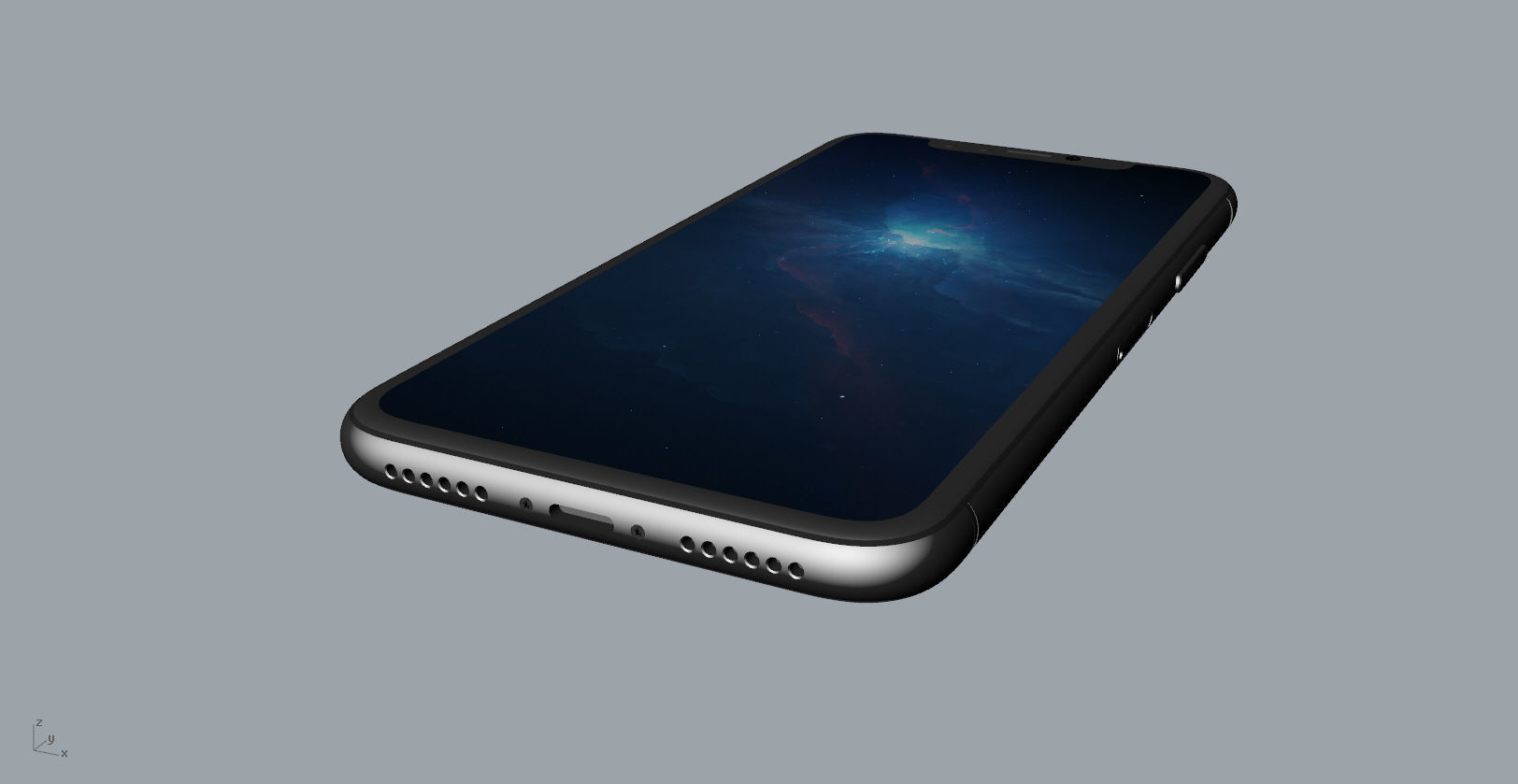 Realistic iphone X xr 3D print model_18