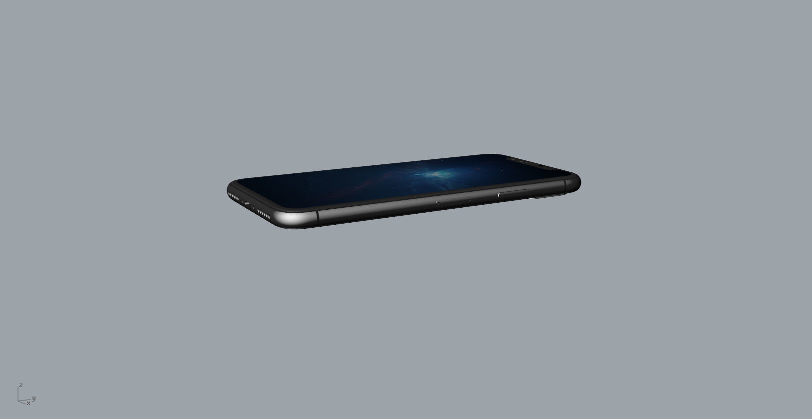 Realistic iphone X xr 3D print model_20