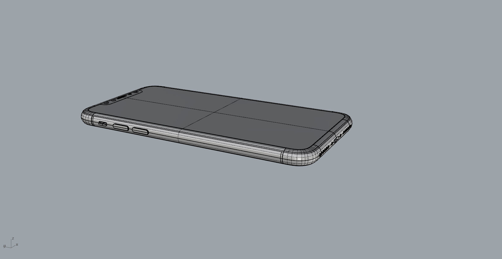 Realistic iphone X xr 3D print model_28