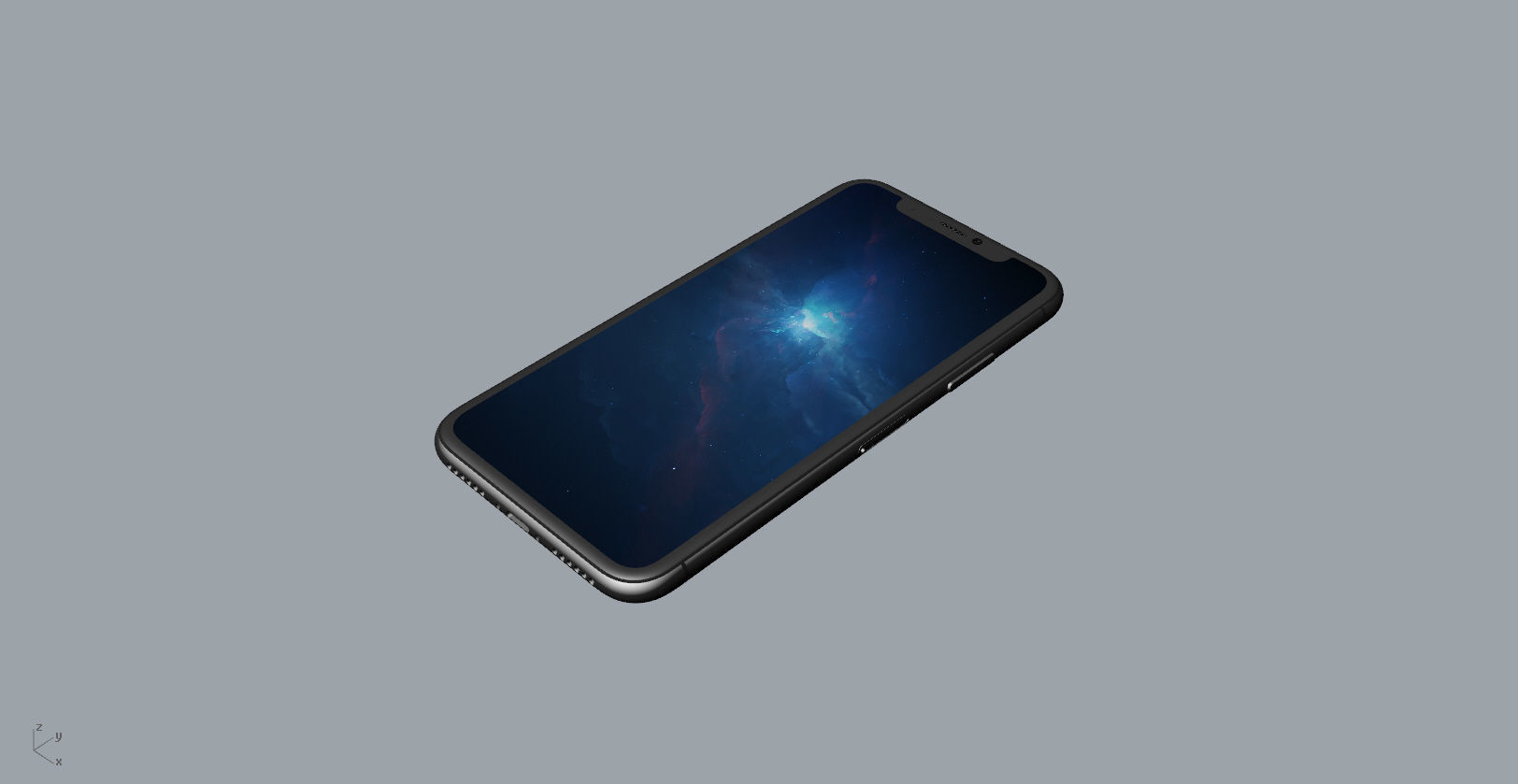 Realistic iphone X xr 3D print model_38