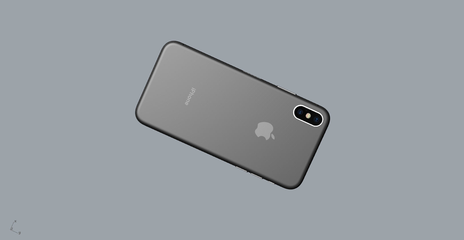 Realistic iphone X xr 3D print model_23