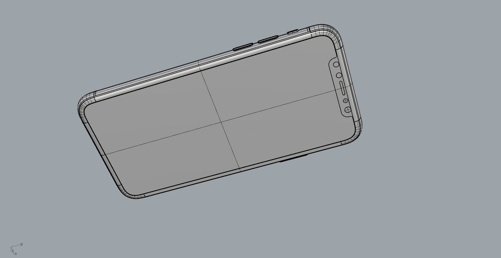 Realistic iphone X xr 3D print model_34