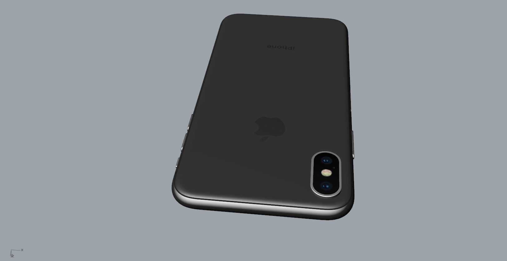 Realistic iphone X xr 3D print model_13