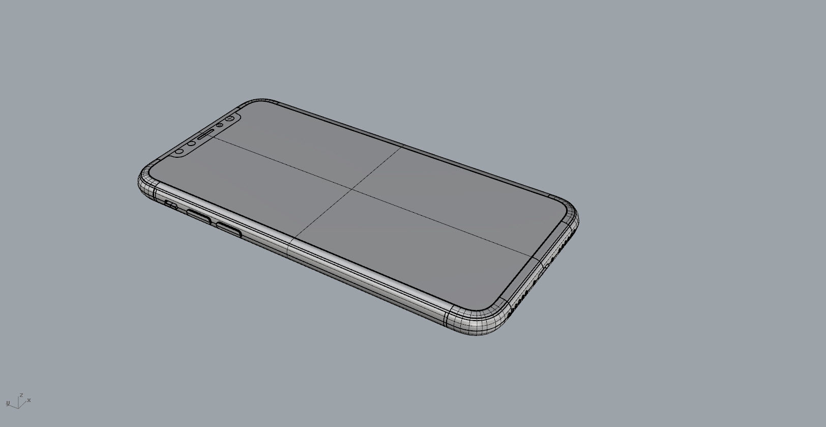Realistic iphone X xr 3D print model_27