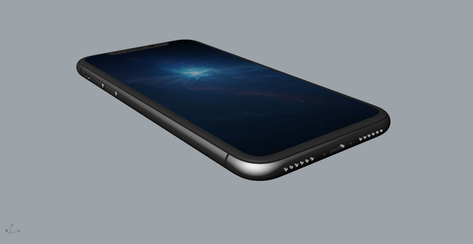 Realistic iphone X xr 3D print model_19