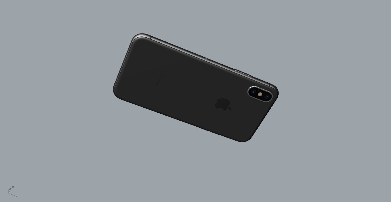 Realistic iphone X xr 3D print model_22
