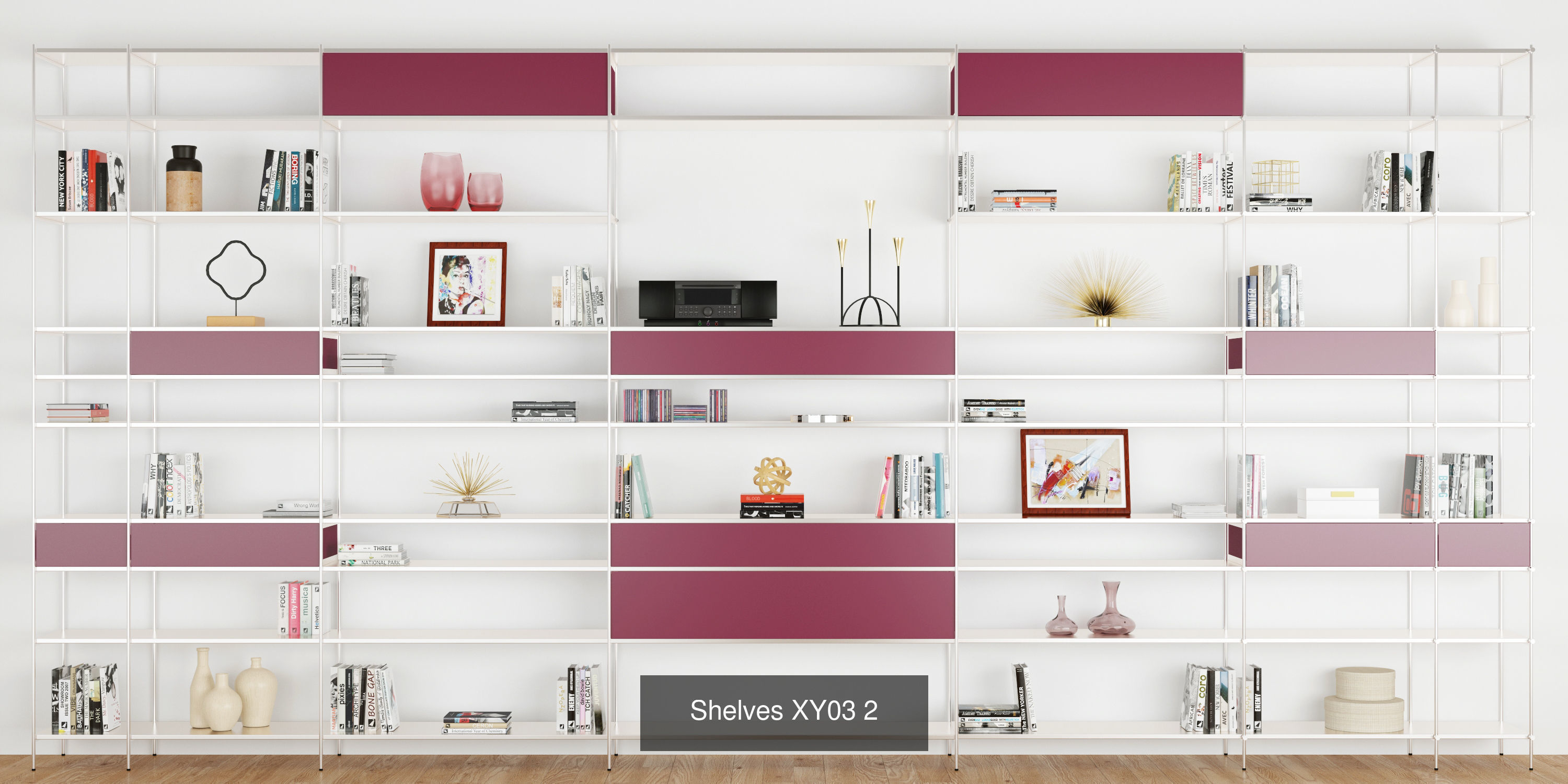 Shelves EXTENDO 15 models 3D Model Collection_14