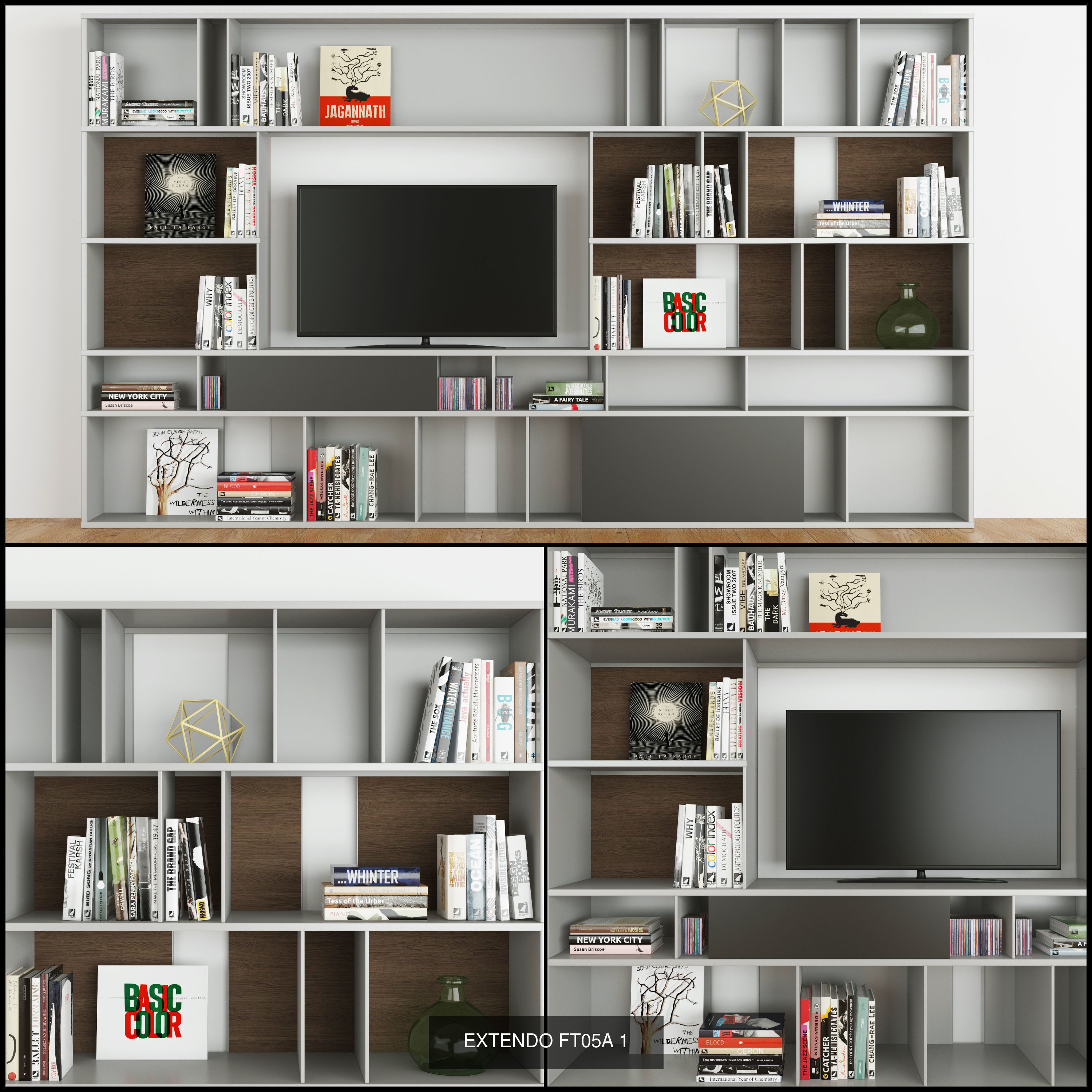 Shelves EXTENDO 15 models 3D Model Collection_2
