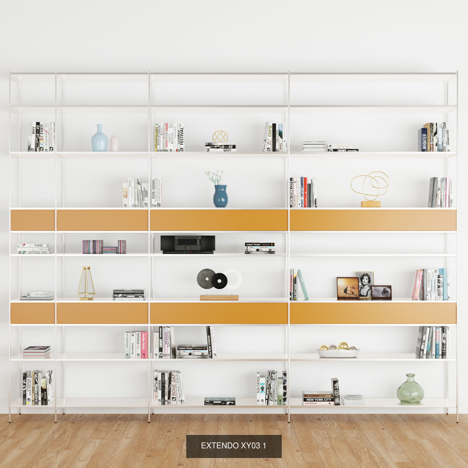 Shelves EXTENDO 15 models 3D Model Collection_13