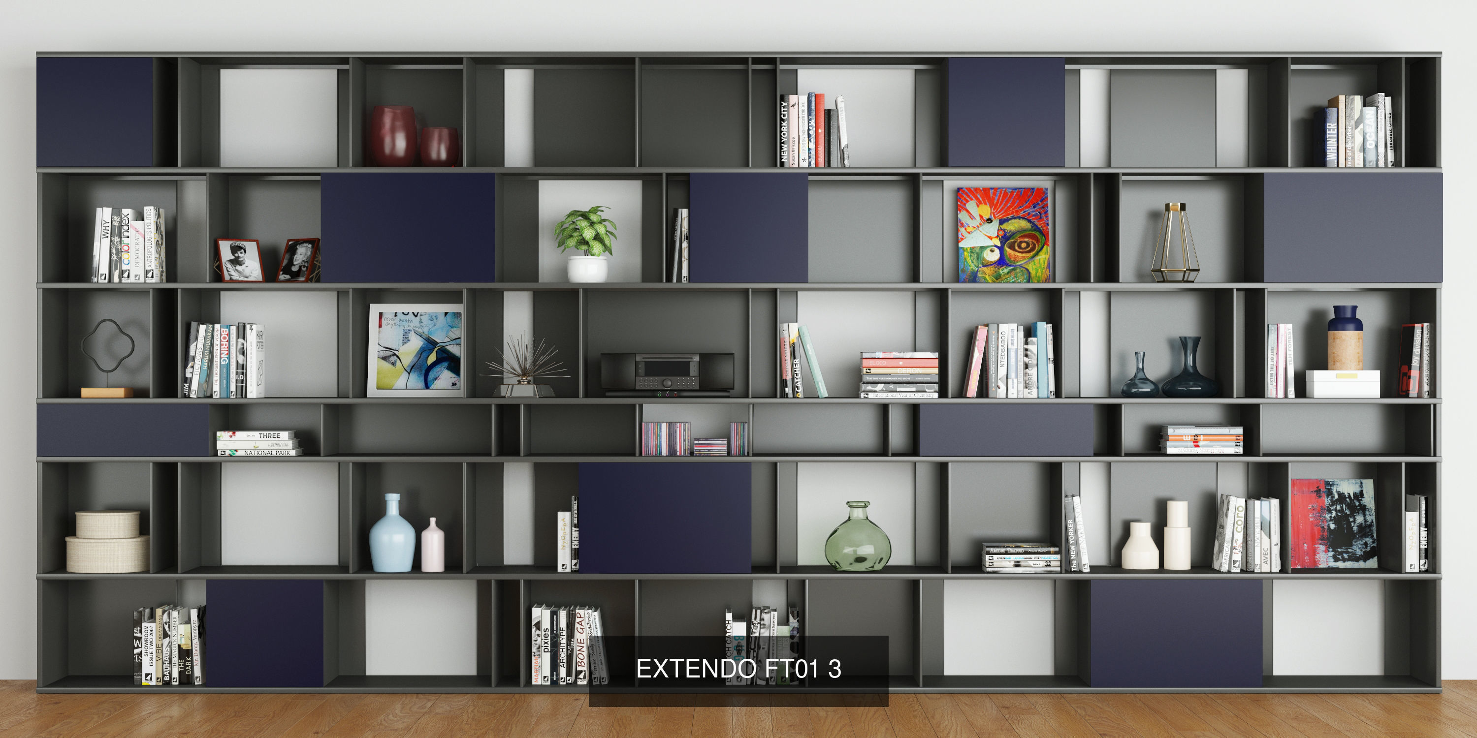 Shelves EXTENDO 15 models 3D Model Collection_6