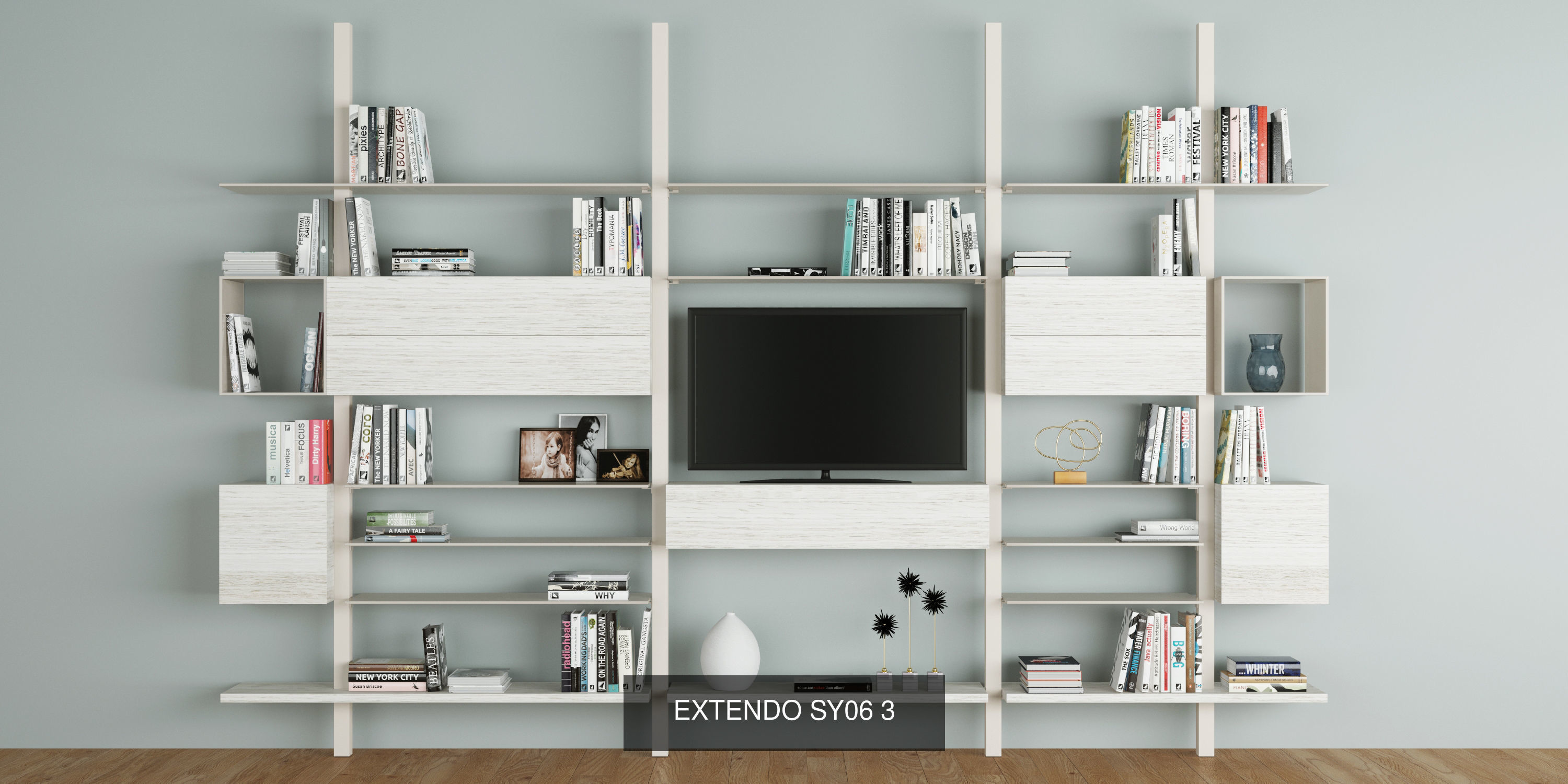 Shelves EXTENDO 15 models 3D Model Collection_12