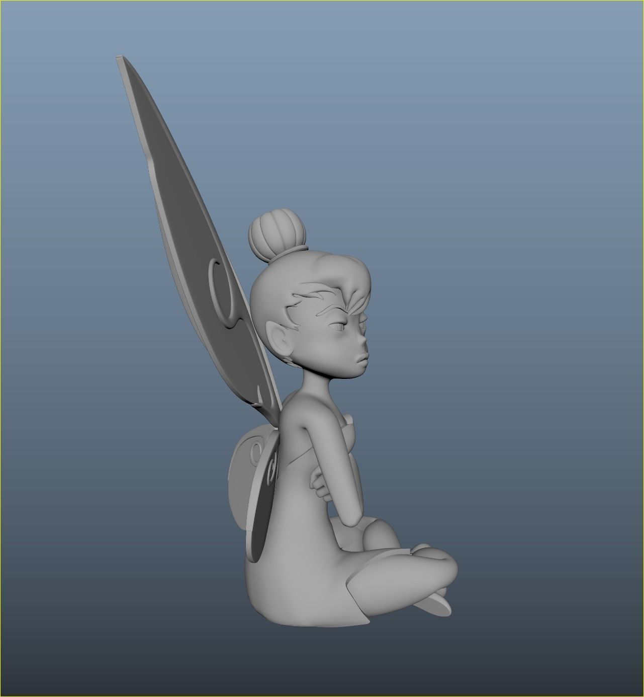 Angry Tinkerbell 3D print model_4