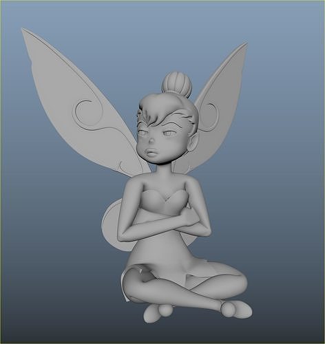Angry Tinkerbell 3D print model