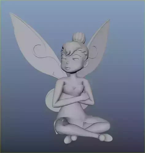 Angry Tinkerbell 3D print model