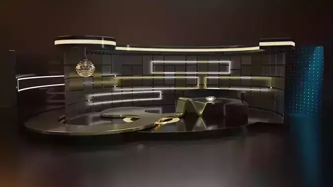 TV Set Design 3D model