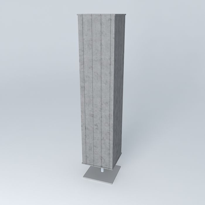 Lighting tall stand Free 3D model_1