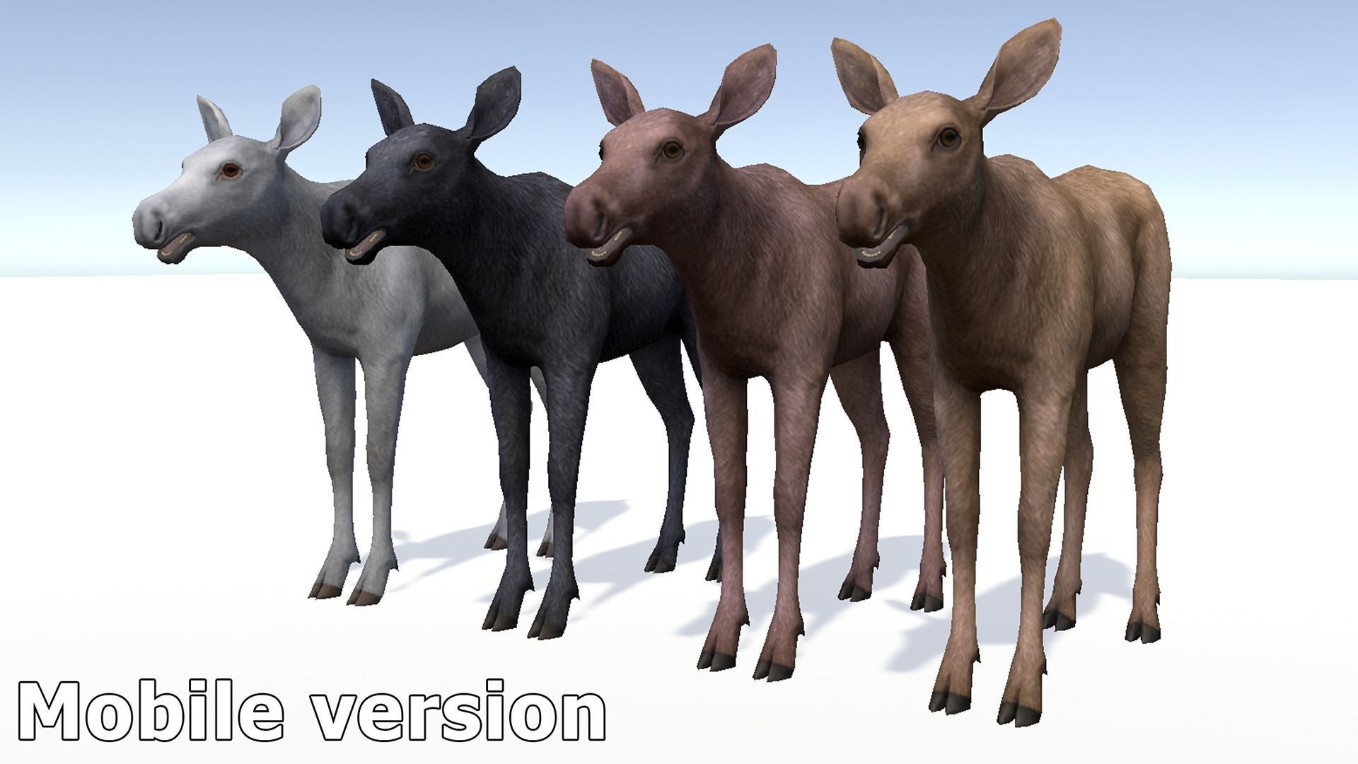 MOOSE FAMILY Low-poly 3D model_31