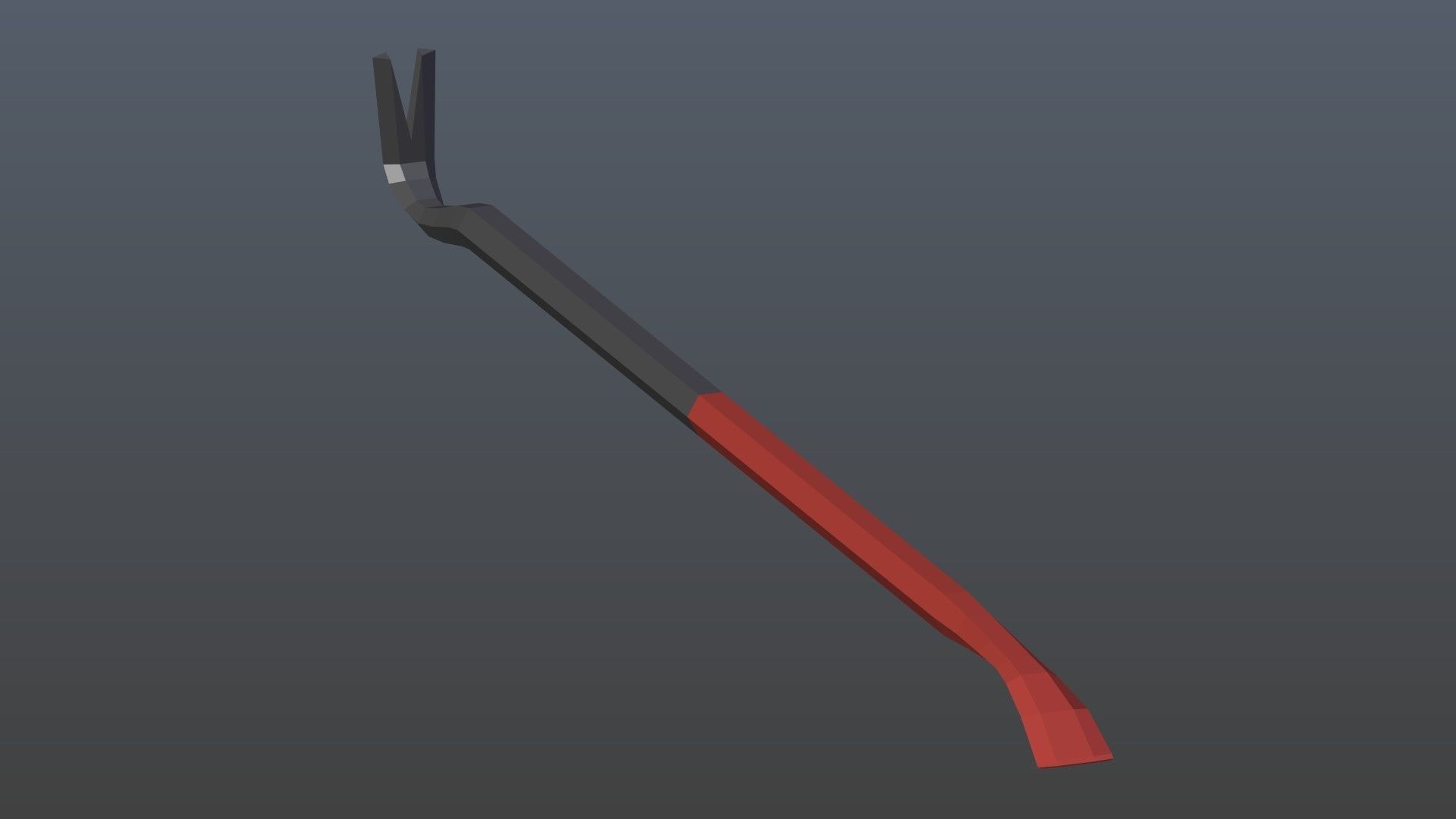Low poly nail puller Low-poly 3D model_10