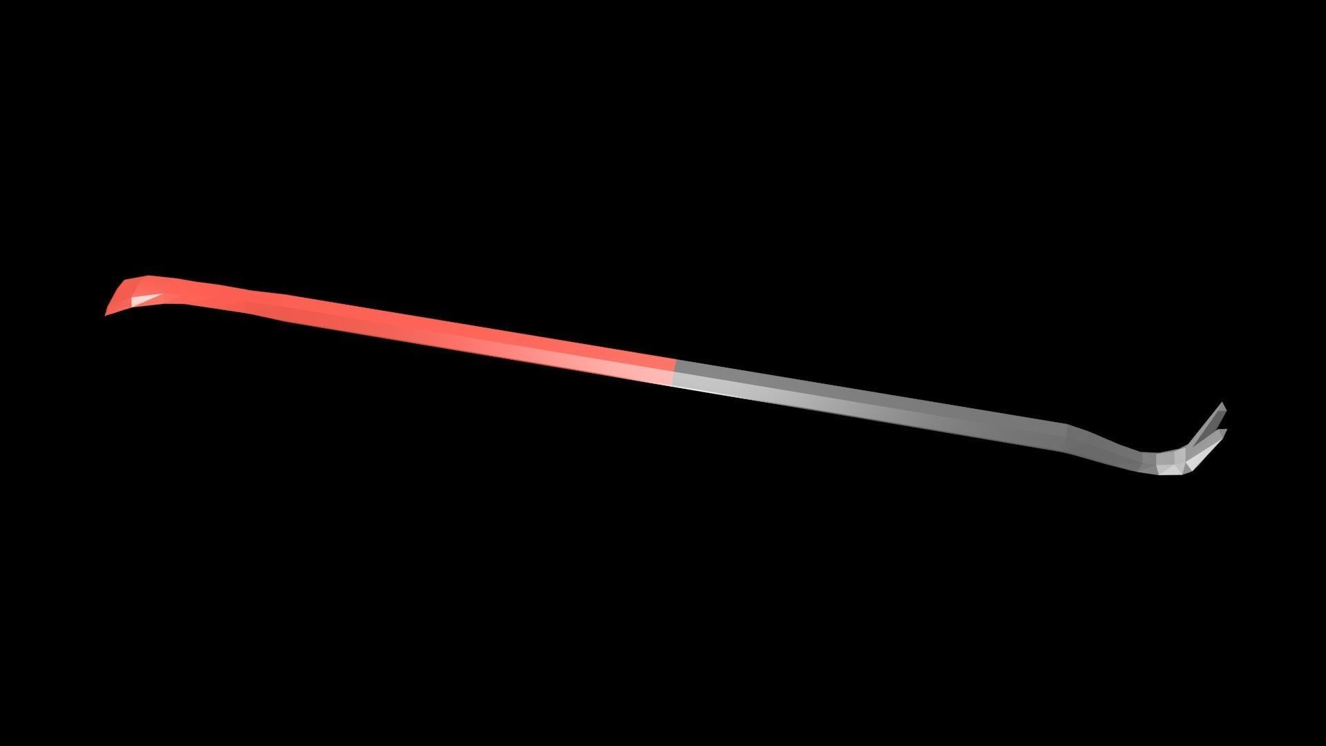 Low poly nail puller Low-poly 3D model_7