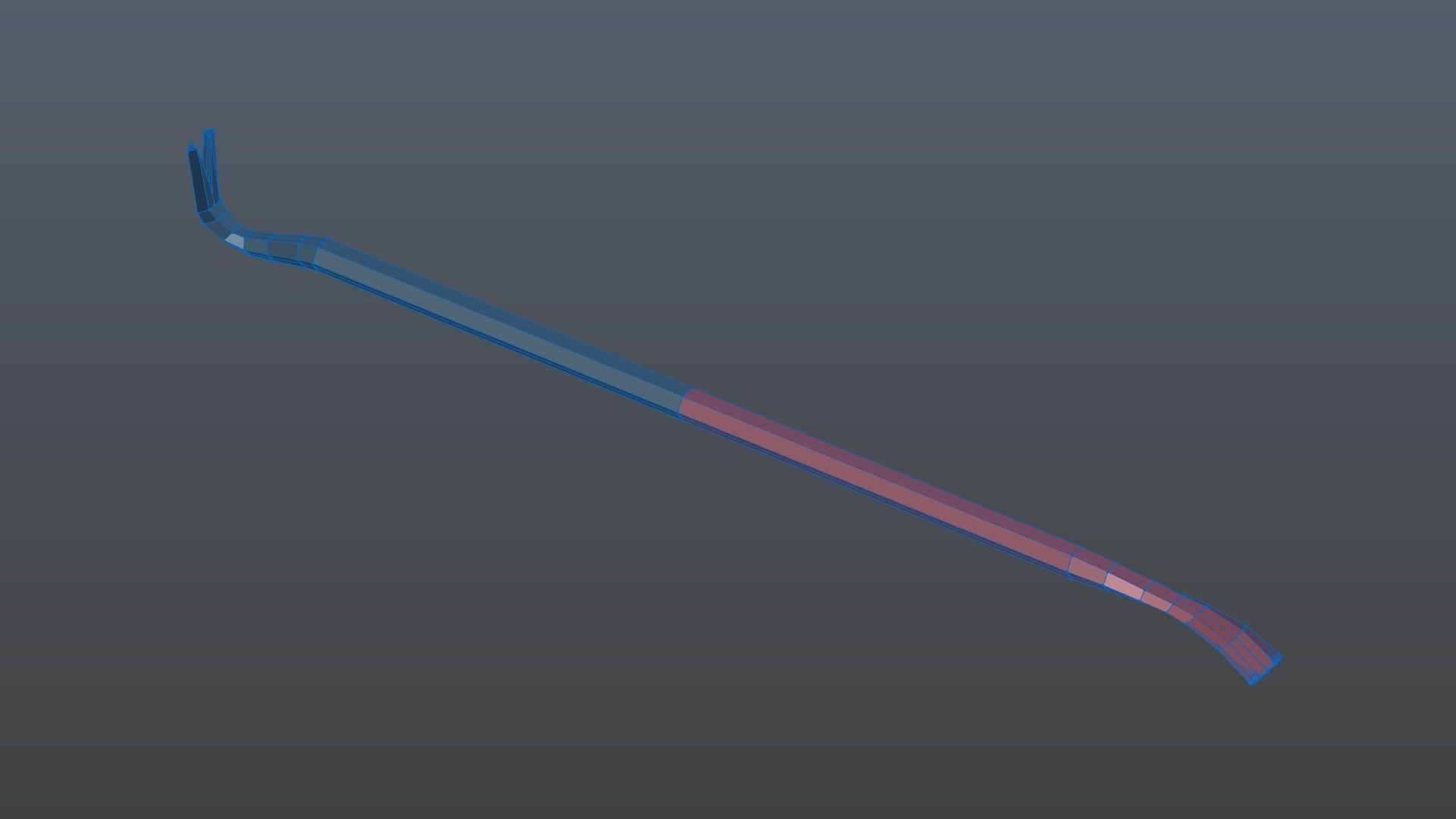 Low poly nail puller Low-poly 3D model_11