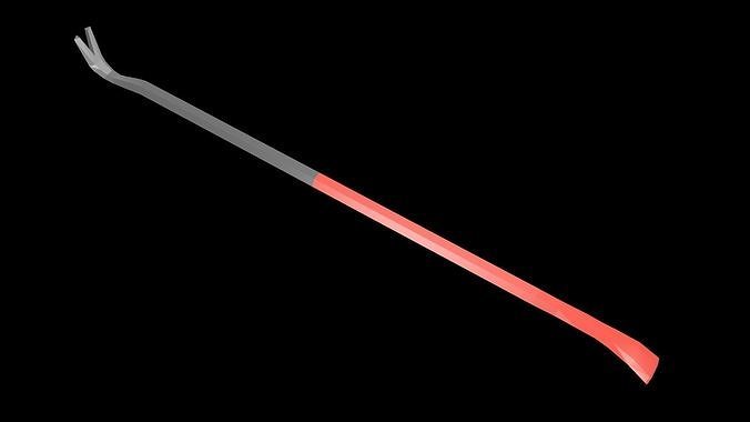 Low poly nail puller Low-poly 3D model