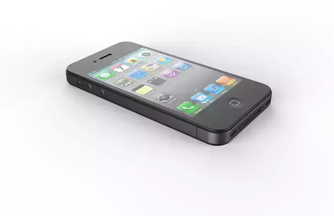 Realistic iphone 4s  Low-poly 3D model