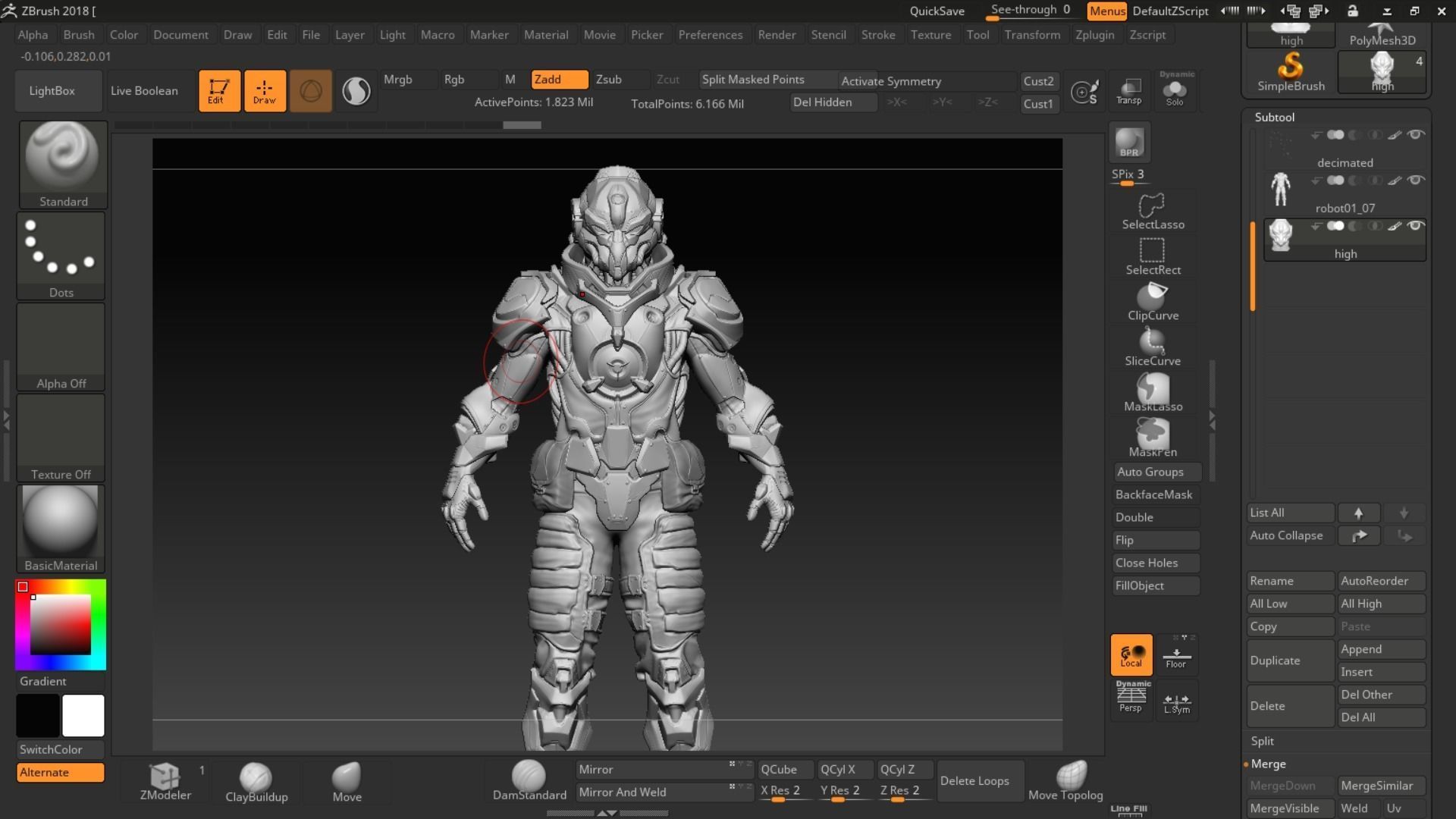 Battle suit Destroyer HIGHPOLY 3D model_5