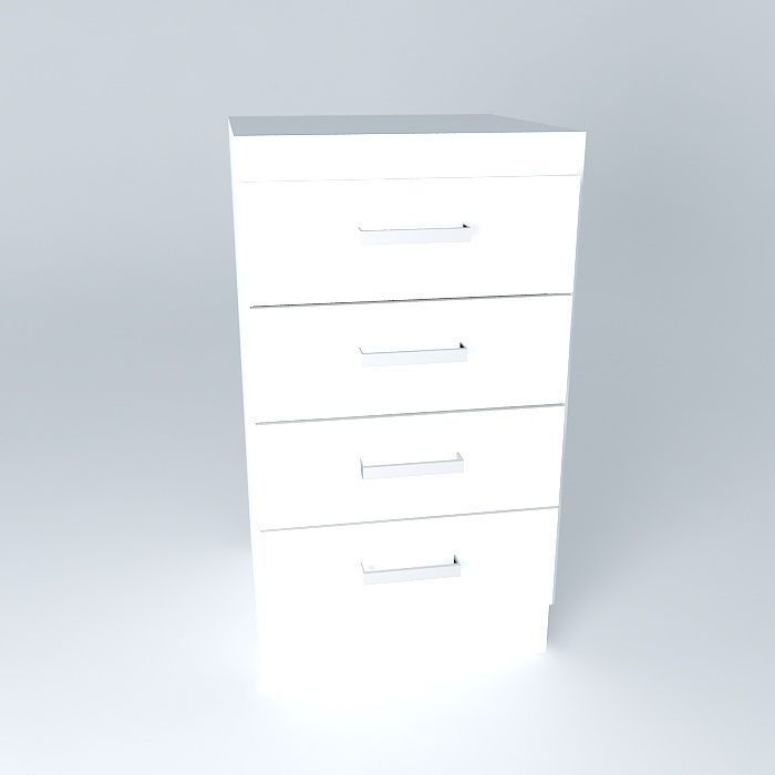 Single module Cabinet kitchen gav Free 3D model_2