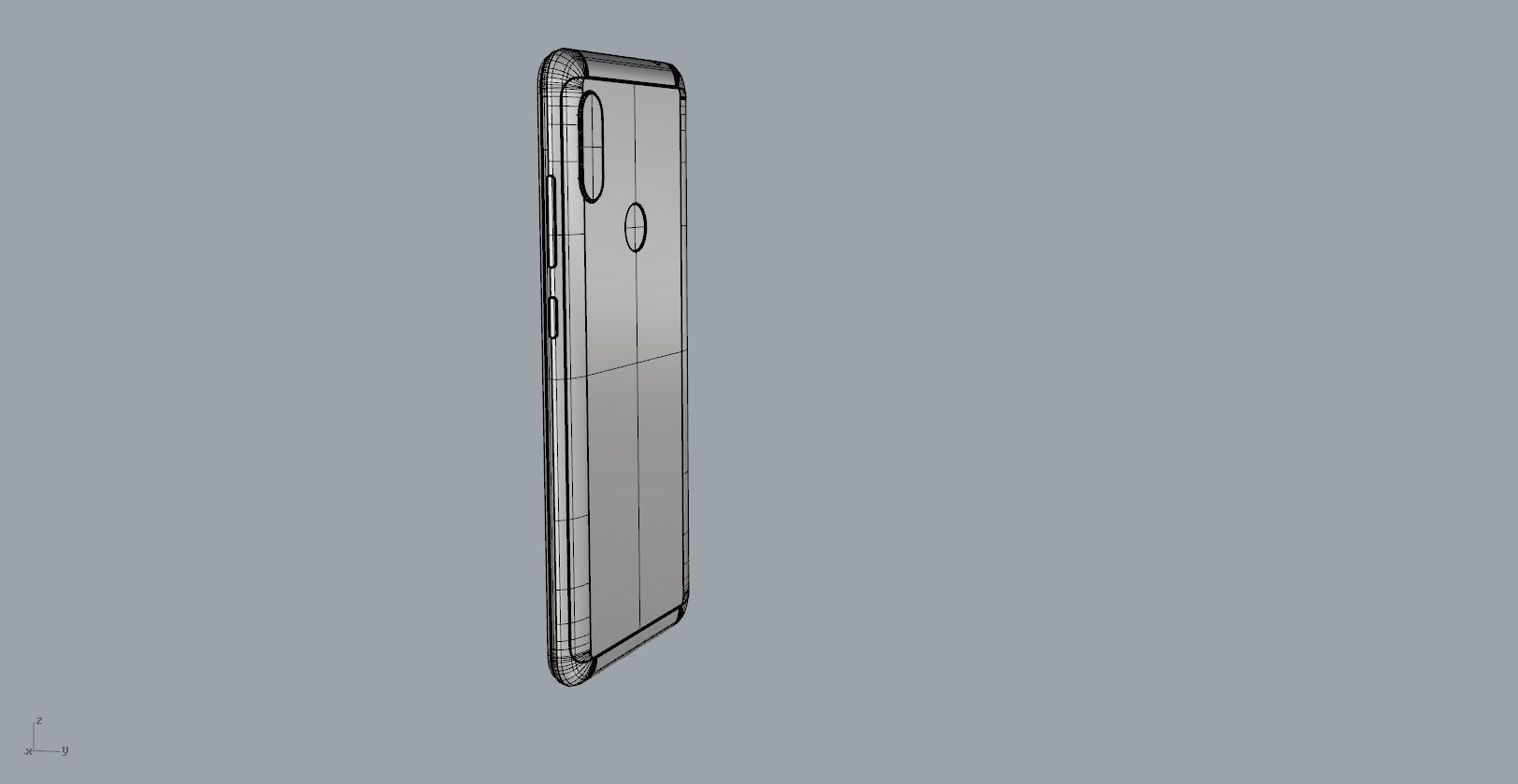 Xiaomi Redmi Note 6 Pro blue phone 3D model 3D model_31