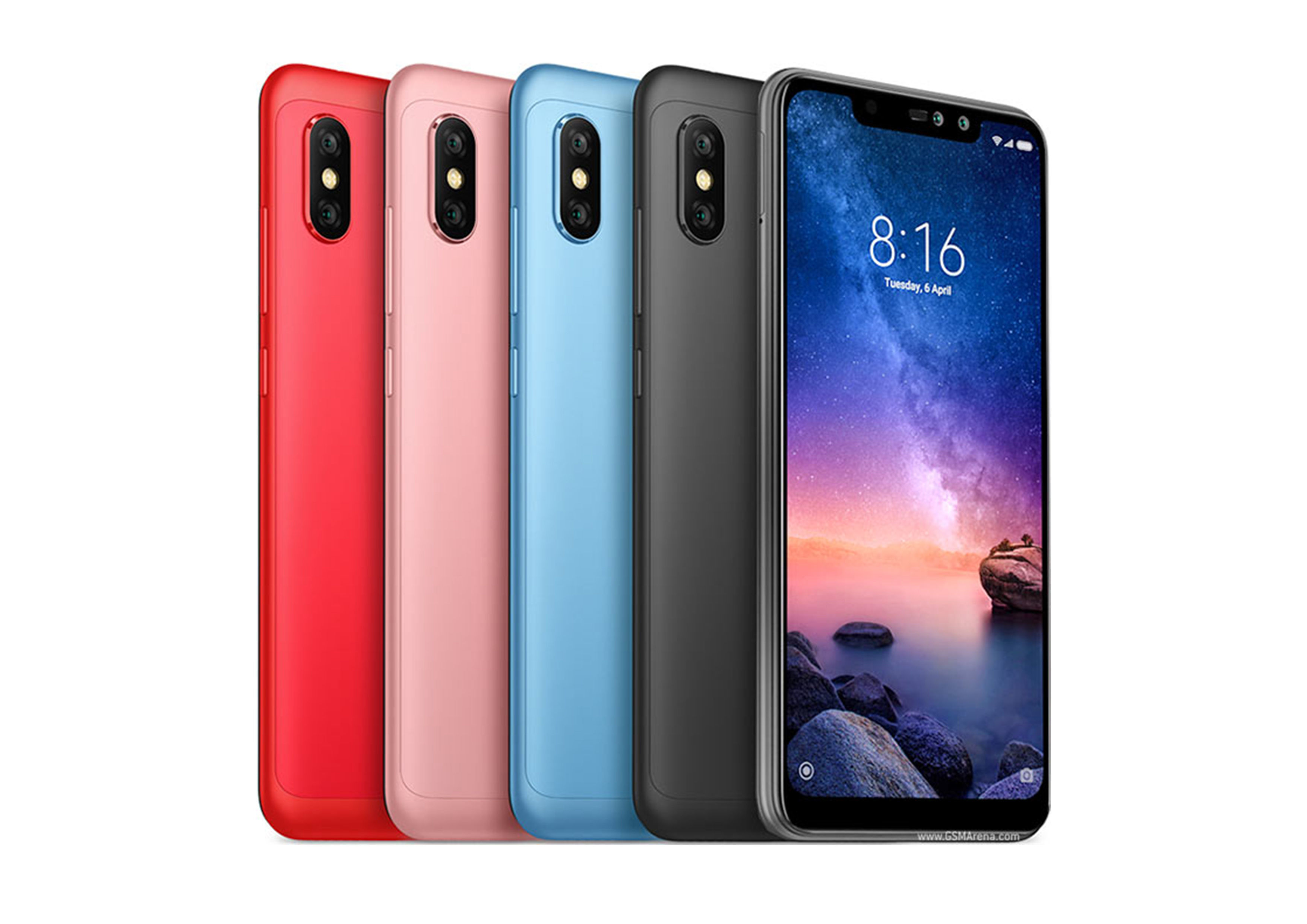 Xiaomi Redmi Note 6 Pro blue phone 3D model 3D model_9