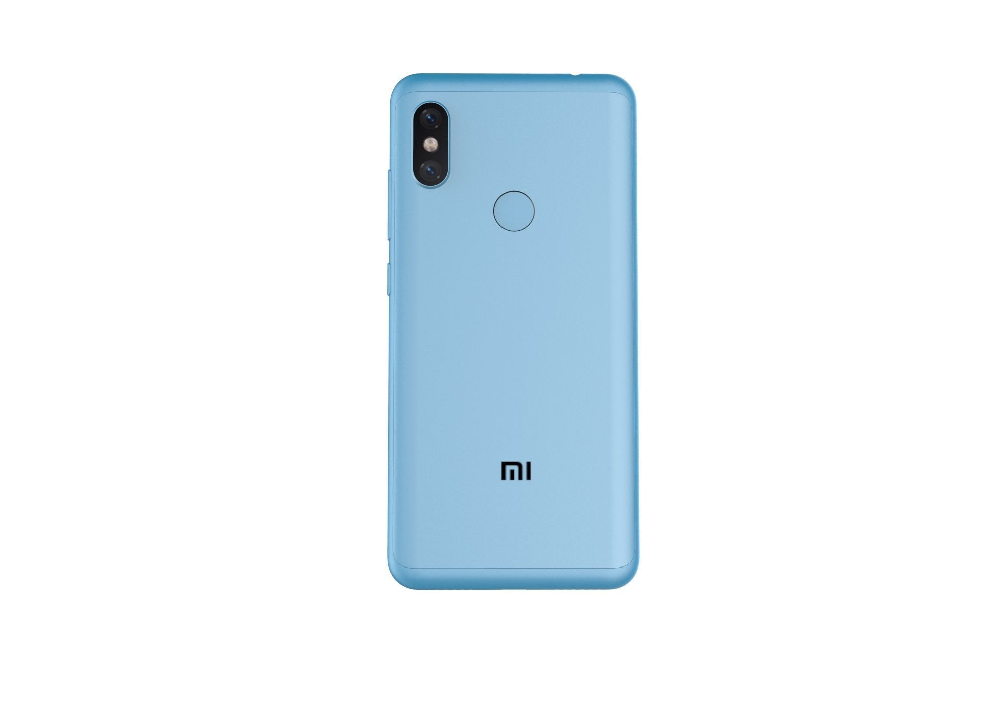 Xiaomi Redmi Note 6 Pro blue phone 3D model 3D model_3