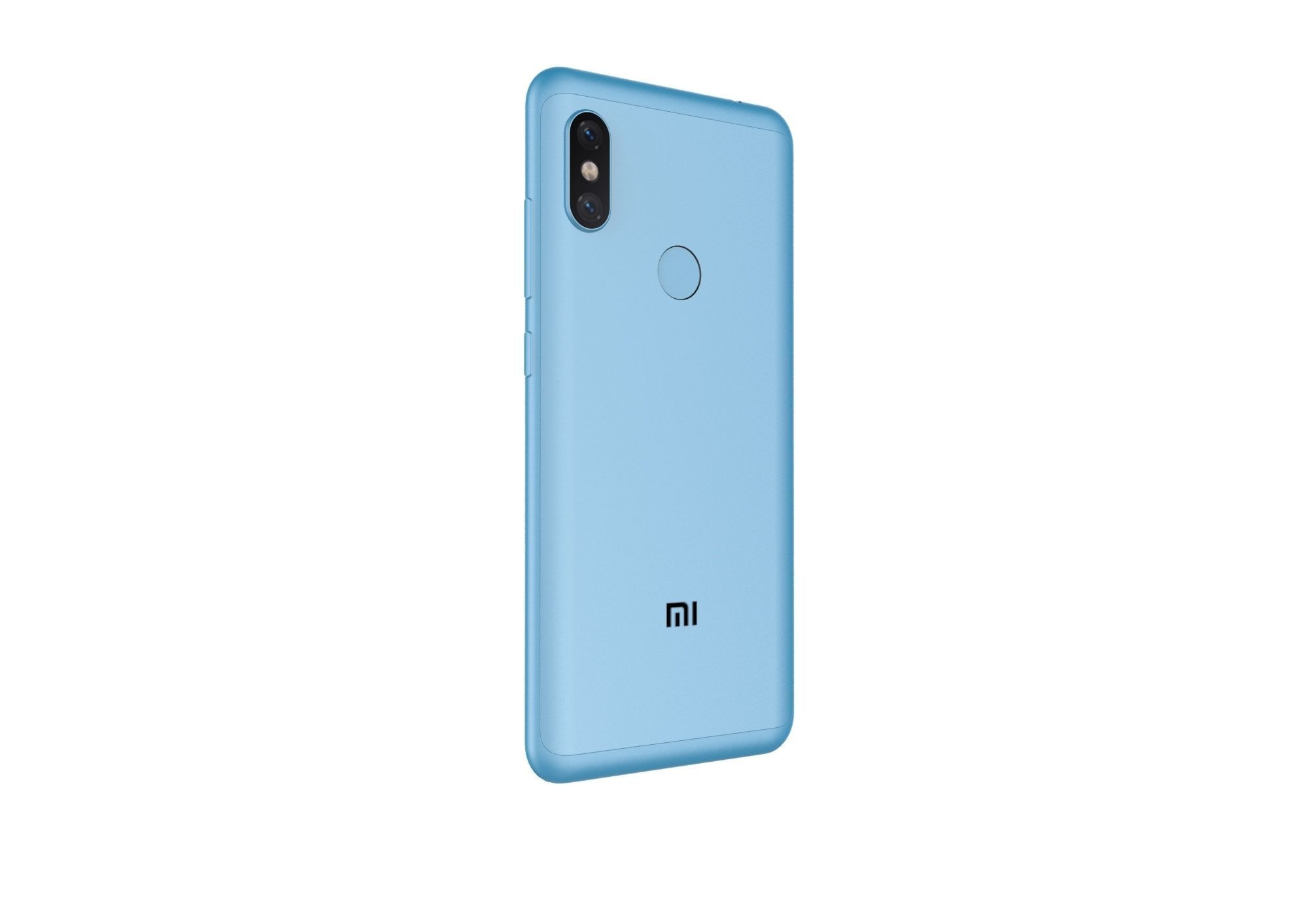 Xiaomi Redmi Note 6 Pro blue phone 3D model 3D model_2