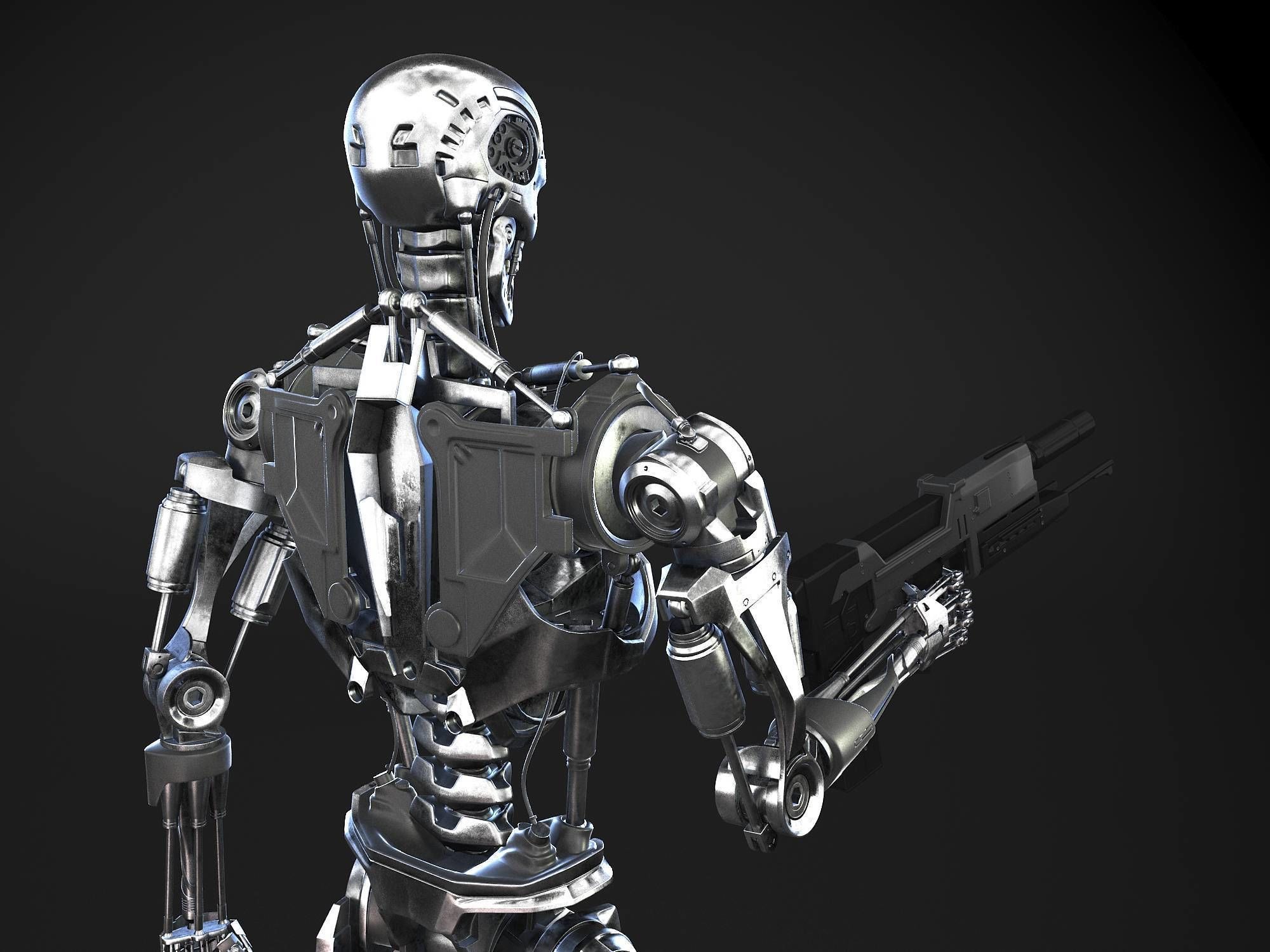 Terminator T-800 Genisys 3D model_7