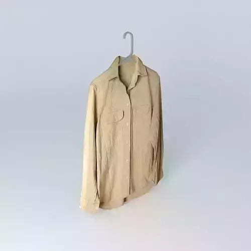Polo 2 shirt on hanger Free 3D model