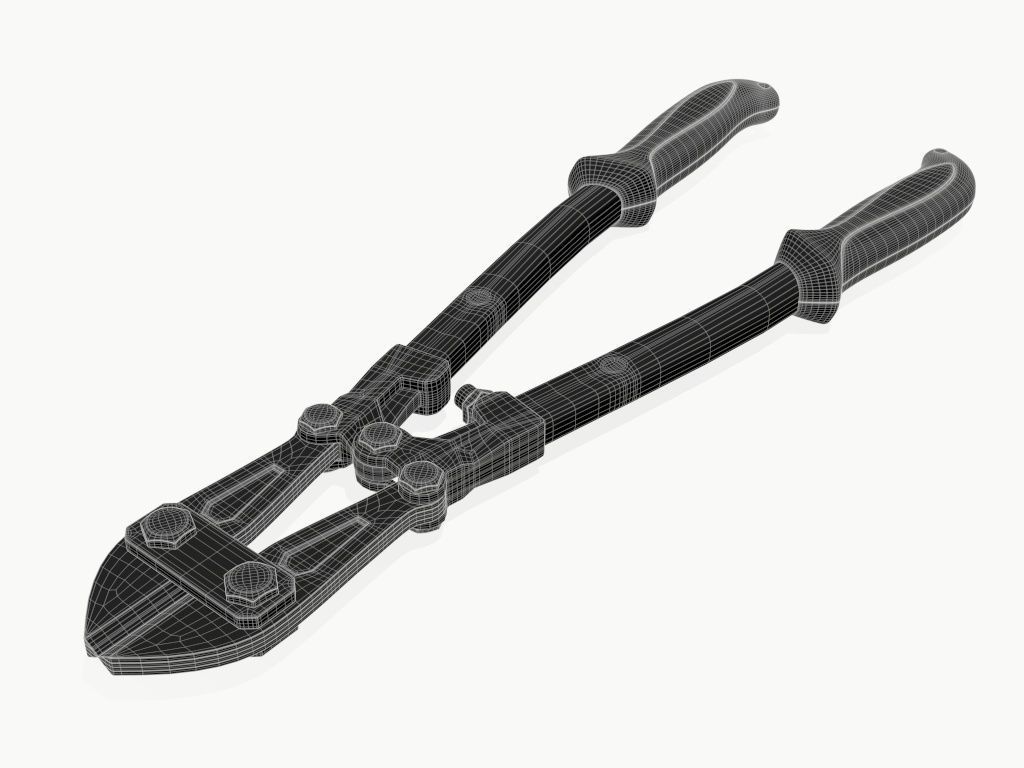 bolt cutter 3D model_6