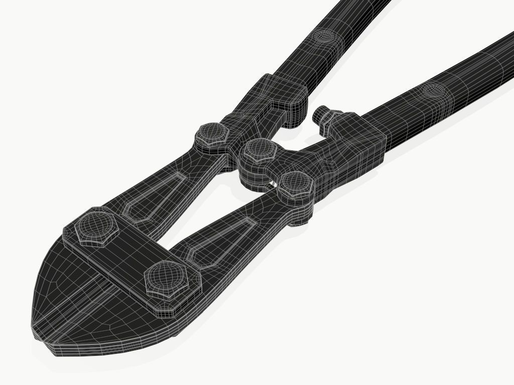 bolt cutter 3D model_7